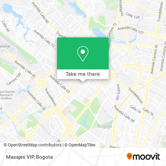 Masajes VIP map