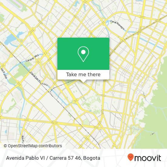 Avenida Pablo VI / Carrera 57 46 map