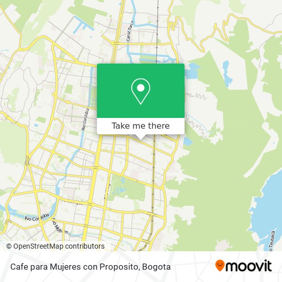 Cafe para Mujeres con Proposito map