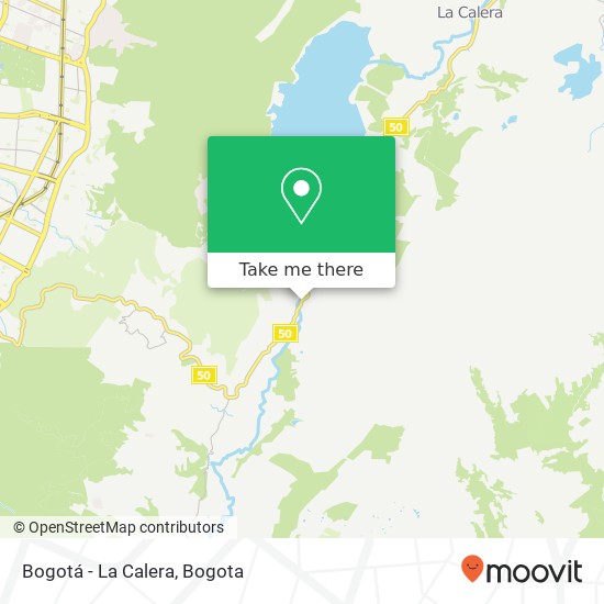 Bogotá - La Calera map