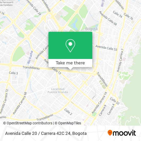 Mapa de Avenida Calle 20 / Carrera 42C 24