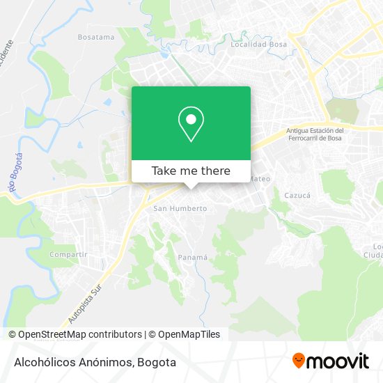 Mapa de Alcohólicos Anónimos