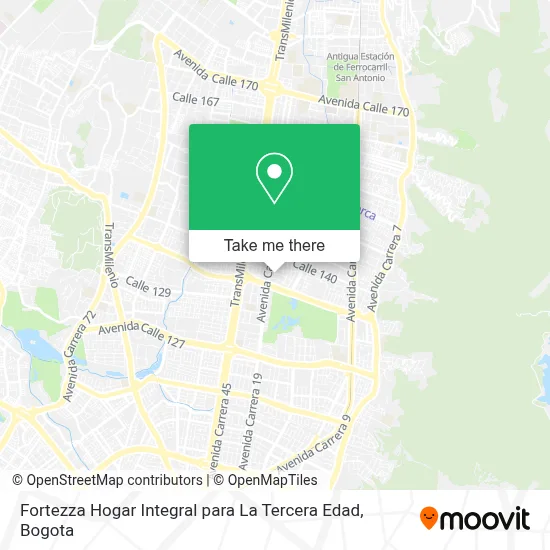 Fortezza Hogar Integral para La Tercera Edad map