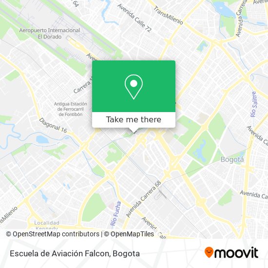 Escuela de Aviación Falcon map