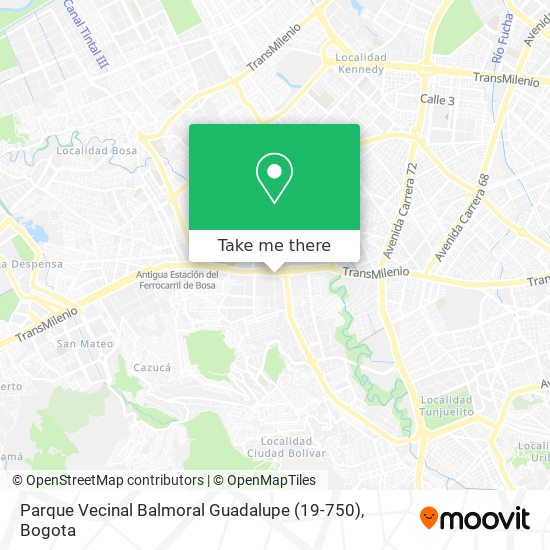 Parque Vecinal Balmoral Guadalupe (19-750) map