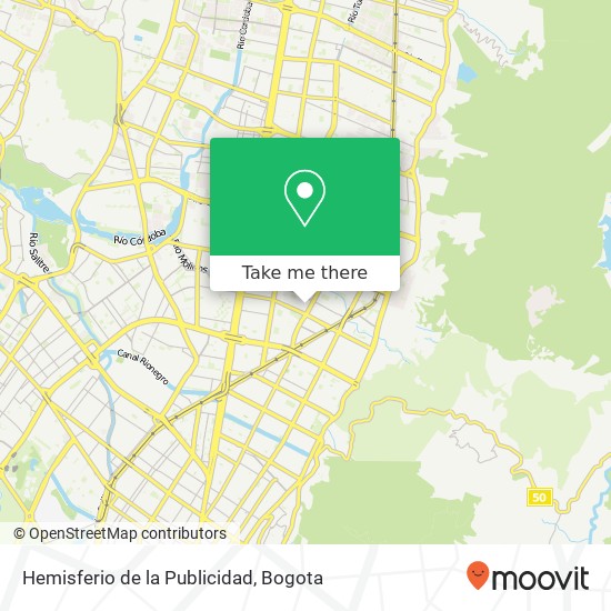 Hemisferio de la Publicidad map