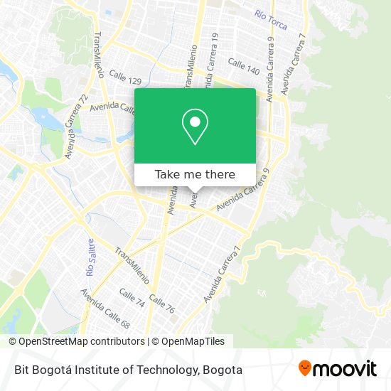 Bit Bogotá Institute of Technology map