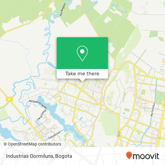 Industrias Dormiluna map
