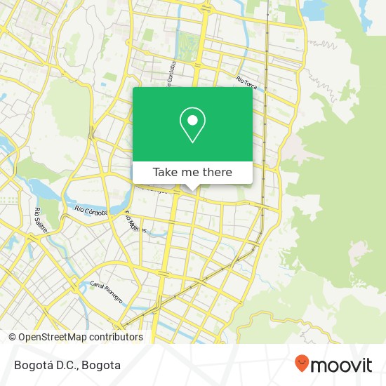Bogotá D.C. map