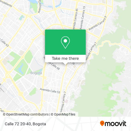 Calle 72 20-40 map