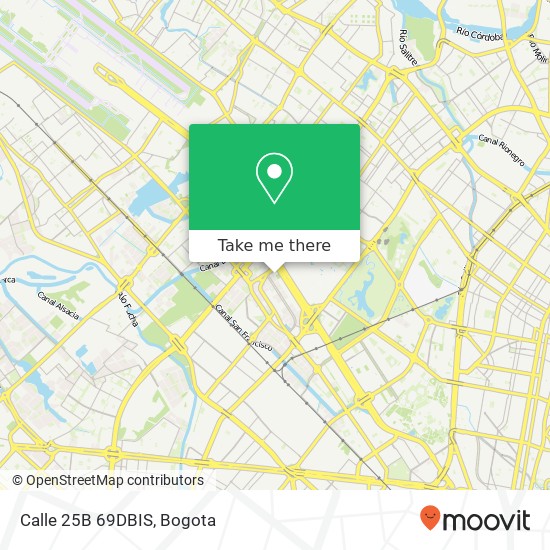 Calle 25B 69DBIS map