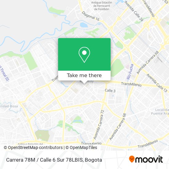 Carrera 78M / Calle 6 Sur 78LBIS map