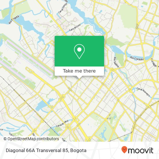 Mapa de Diagonal 66A Transversal 85