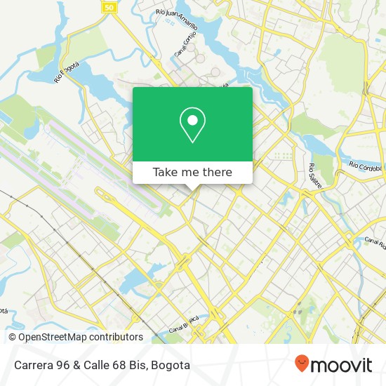 Mapa de Carrera 96 & Calle 68 Bis