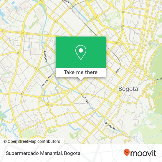 Mapa de Supermercado Manantial