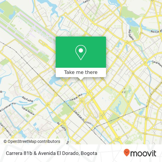 Mapa de Carrera 81b & Avenida El Dorado