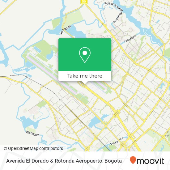 Avenida El Dorado & Rotonda Aeropuerto map