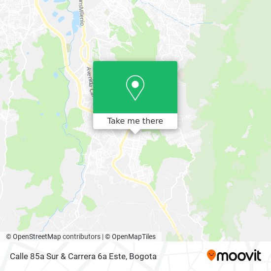 Calle 85a Sur & Carrera 6a Este map