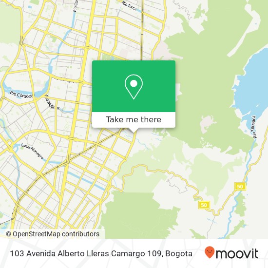 103 Avenida Alberto Lleras Camargo 109 map