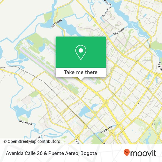 Avenida Calle 26 & Puente Aereo map