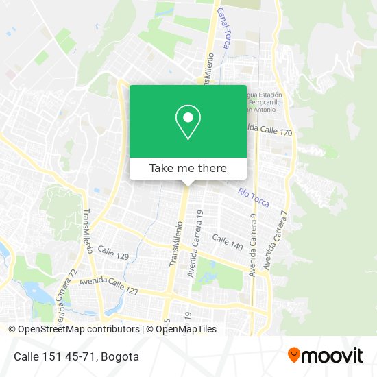 Mapa de Calle 151 45-71