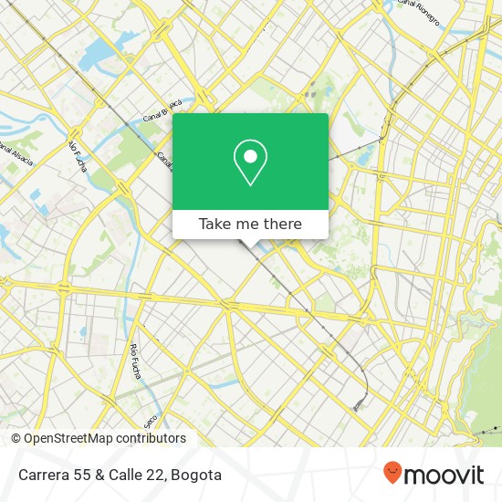 Mapa de Carrera 55 & Calle 22