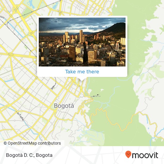 Bogotà D. C: map