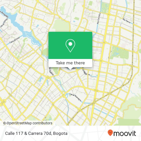 Calle 117 & Carrera 70d map