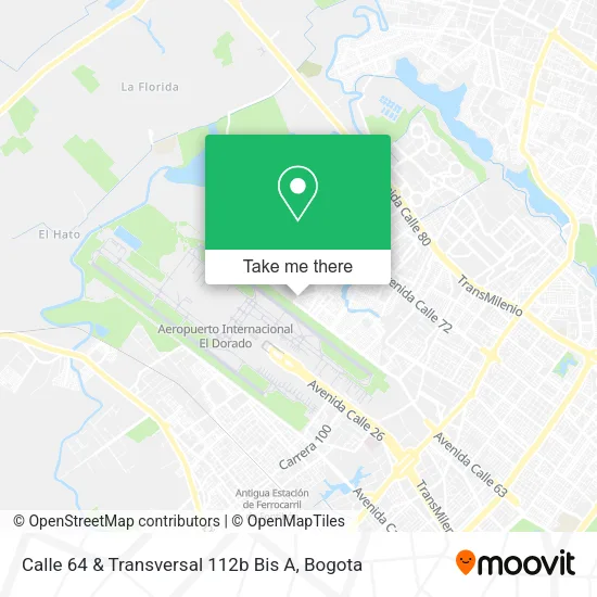 Mapa de Calle 64 & Transversal 112b Bis A
