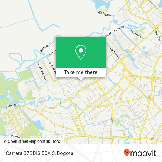 Mapa de Carrera 87DBIS 50A S