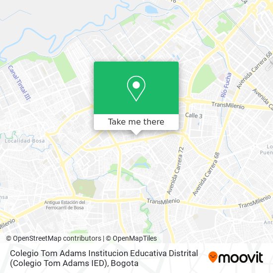 Colegio Tom Adams Institucion Educativa Distrital (Colegio Tom Adams IED) map