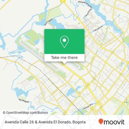 Avenida Calle 26 & Avenida El Dorado map