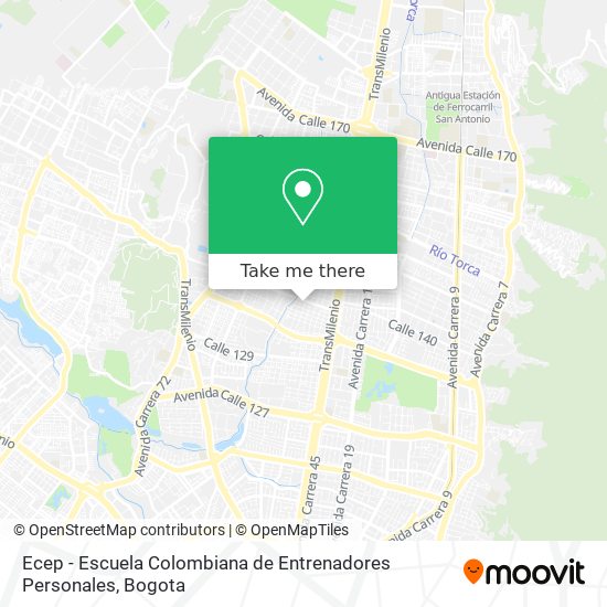 Ecep - Escuela Colombiana de Entrenadores Personales map