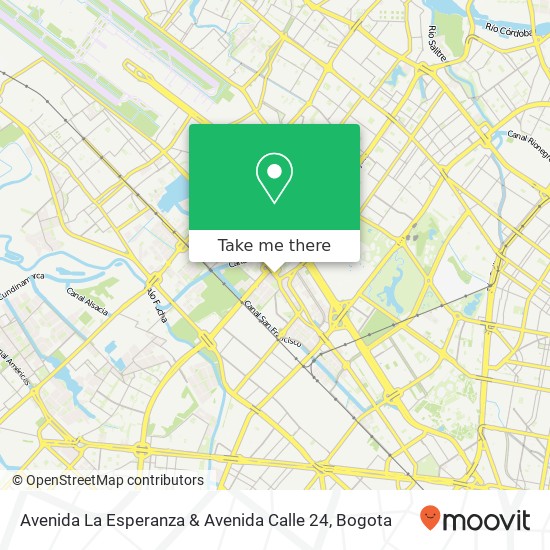 Avenida La Esperanza & Avenida Calle 24 map