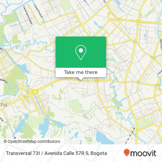 Transversal 73I / Avenida Calle 57R S map