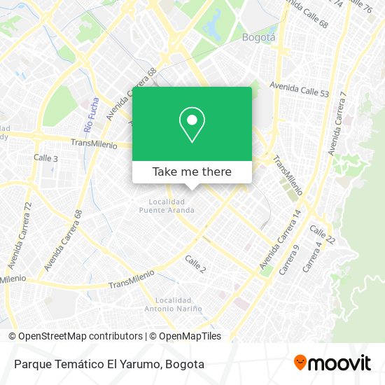 Parque Temático El Yarumo map