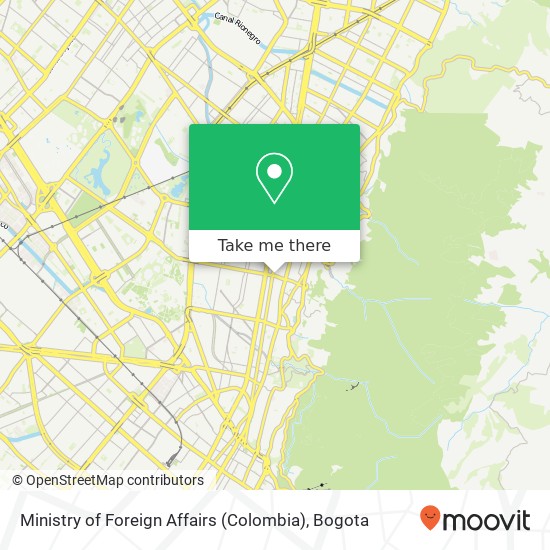 Ministry of Foreign Affairs (Colombia) map