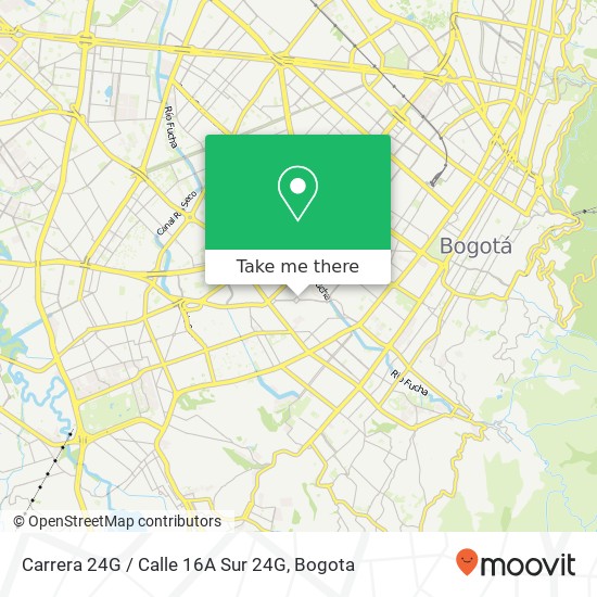 Carrera 24G / Calle 16A Sur 24G map