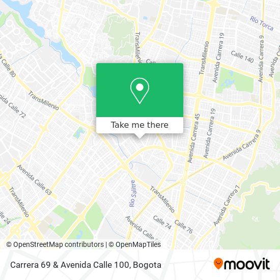 Carrera 69 & Avenida Calle 100 map