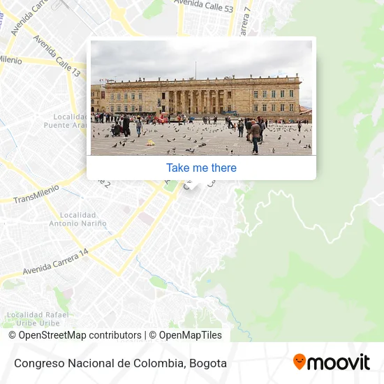 Congreso Nacional de Colombia map