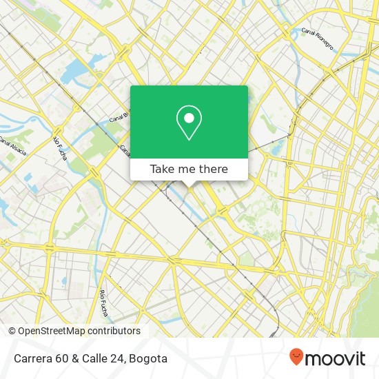 Carrera 60 & Calle 24 map