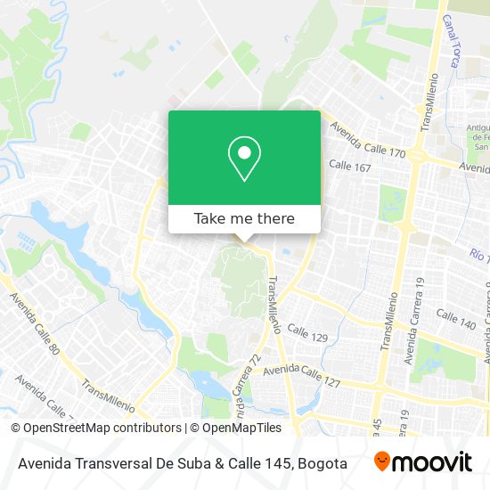 Avenida Transversal De Suba & Calle 145 map