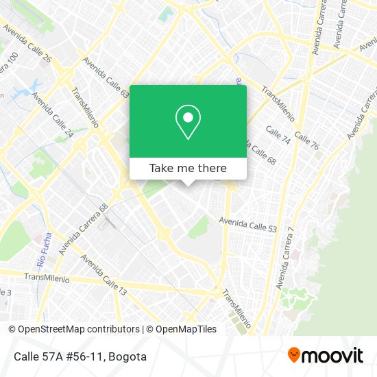 Calle 57A #56-11 map