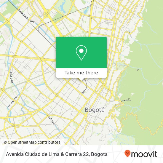 Avenida Ciudad de Lima & Carrera 22 map