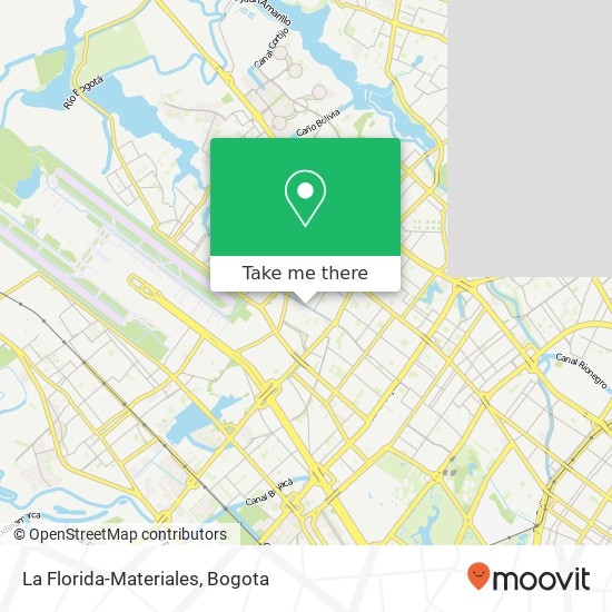 La Florida-Materiales map