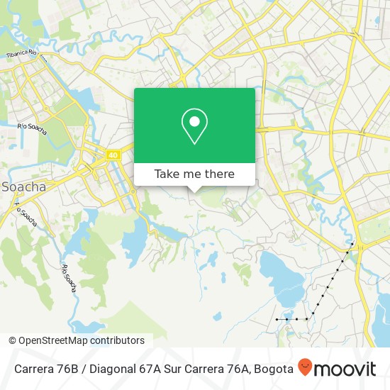 Carrera 76B / Diagonal 67A Sur Carrera 76A map