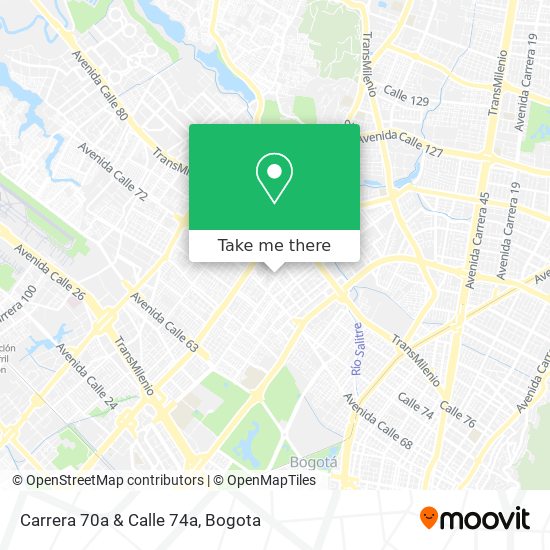 Mapa de Carrera 70a & Calle 74a