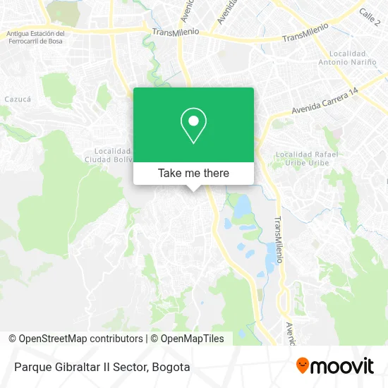 Parque Gibraltar II Sector map