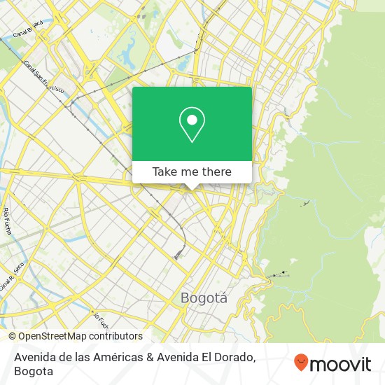 Avenida de las Américas & Avenida El Dorado map