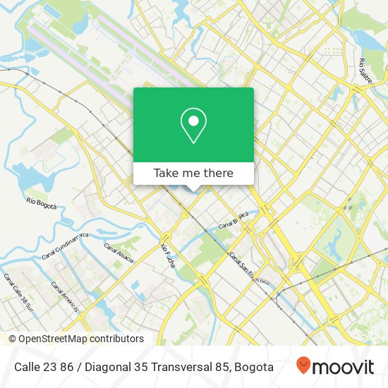 Calle 23 86 / Diagonal 35 Transversal 85 map